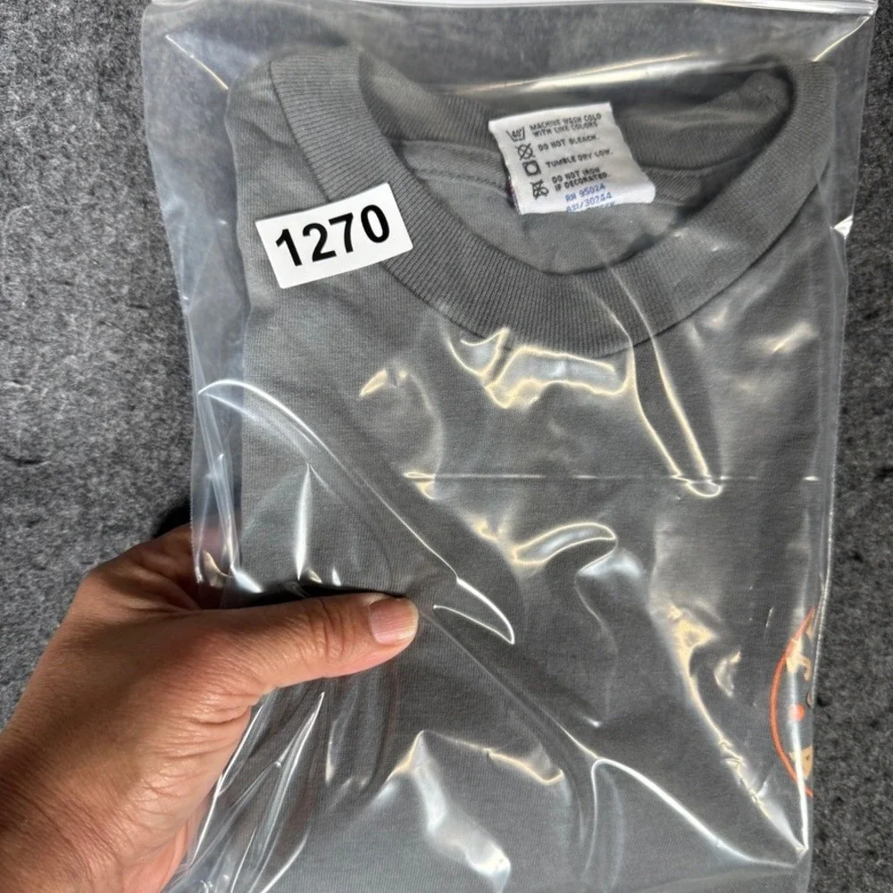 Bayside‎ Jrnymn Apparel Building Shit You Cant Skeleton Grey Graphic T-Shirt M